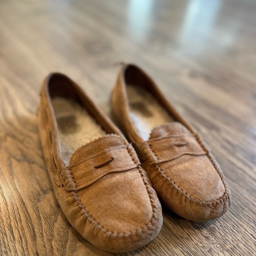 UGG Tan Suede Loafers
